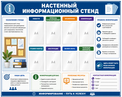Настенный информационный стенд