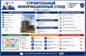 Строительный информационный стенд